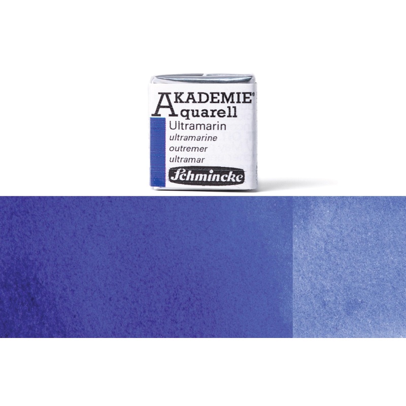 Akademie Watercolor Half Pan, #443 Ultramarine