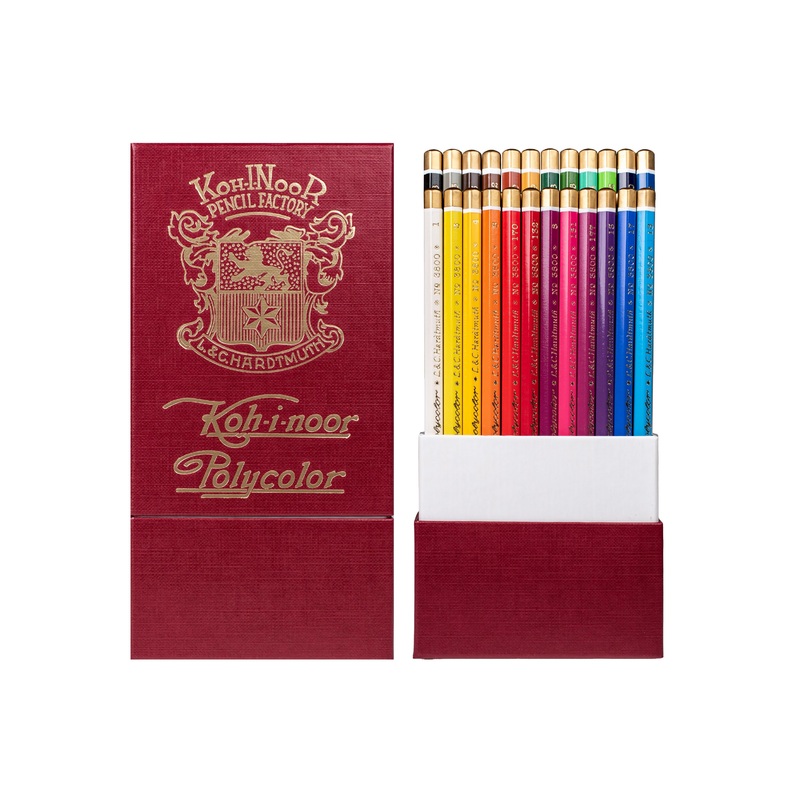 Hardtmuth Polycolor Pencils, Retro Set of 24