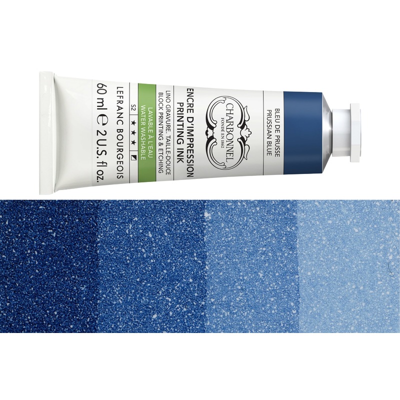 Water-Washable Oil-Based Printmaking Ink, Prussian Blue
