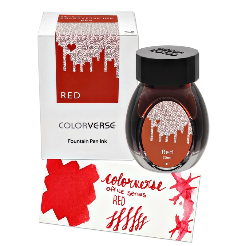 Colorverse Office Series Bottled Ink in Red – 30mL