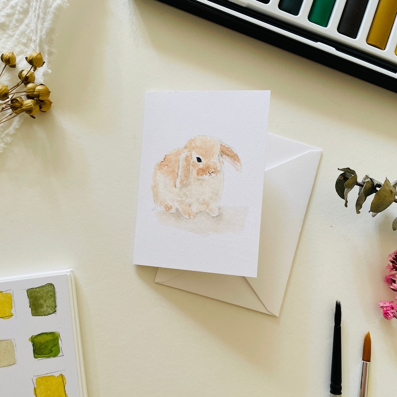 Emily Lex Mini Notecard – Bunny