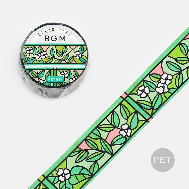 BGM Washi Tape – Stained Glass – Evergreen