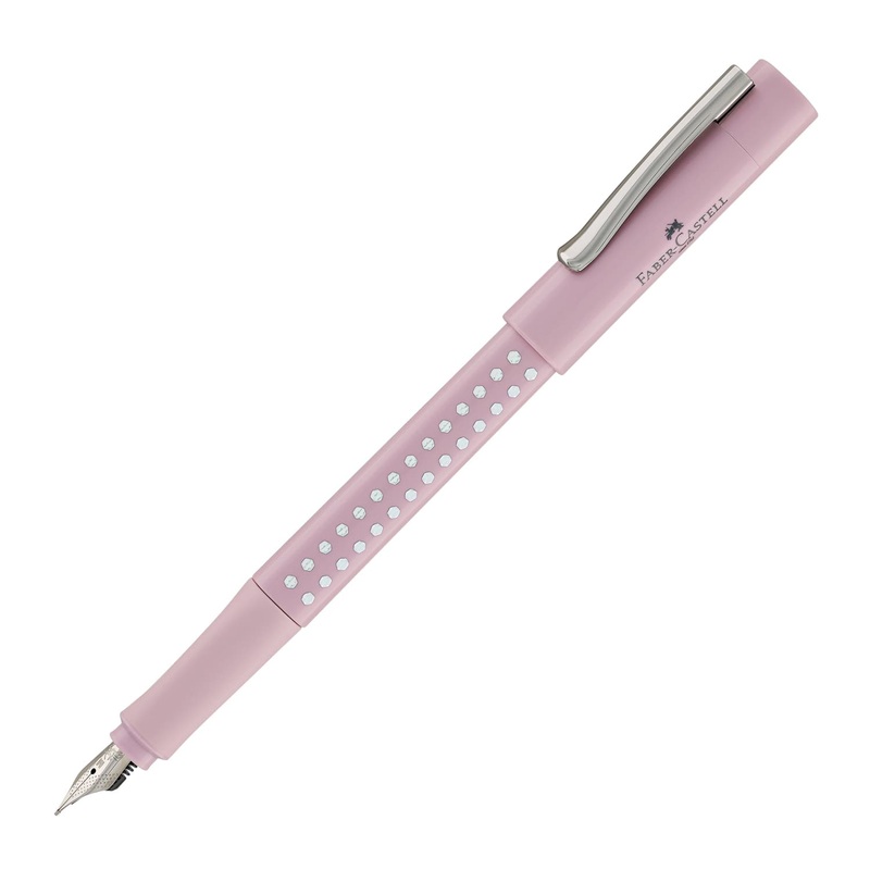 Faber-Castell Grip Sparkle Fountain Pen in Rose Fine