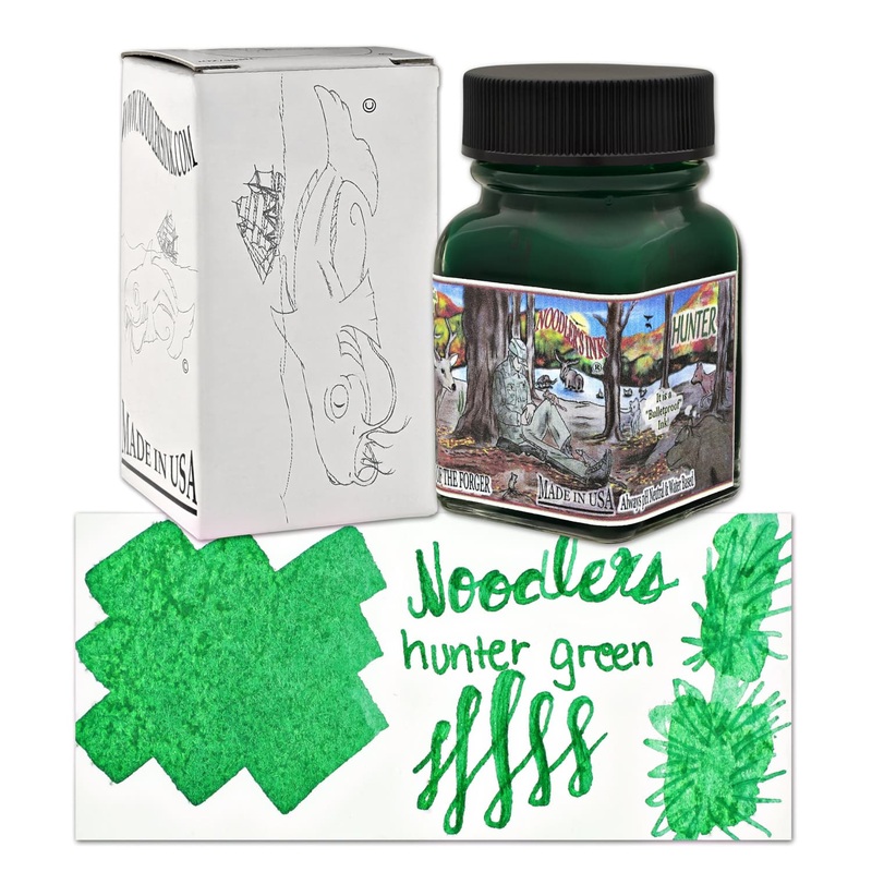 Noodler’s Hunter Green Fountain Pen Ink – 1oz