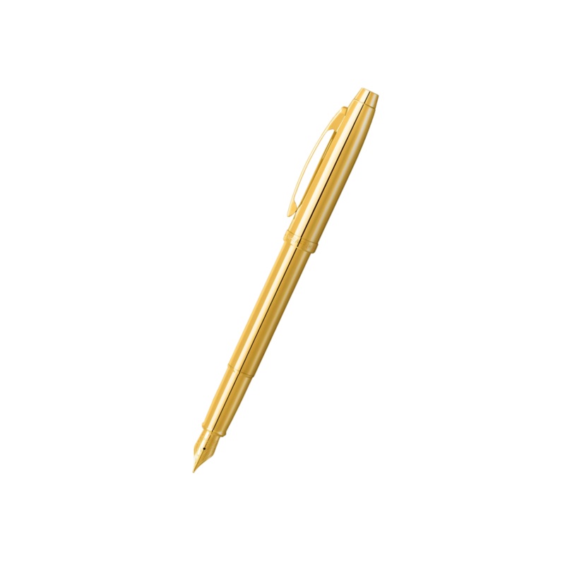 Sheaffer 100 9372 Fountain Pen – Glossy PVD Gold with PVD Gold Trim