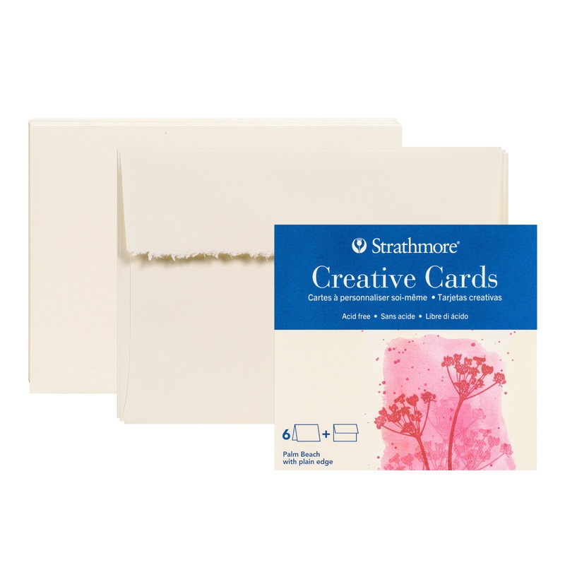 Strathmore Creative Cards, Off-White, Announcement Size