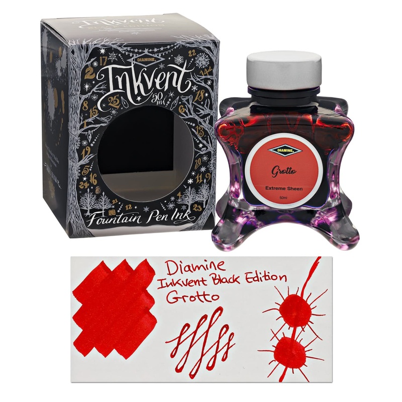 Diamine Inkvent Black Edition Extreme Sheen Bottled Ink in Grotto – 50 mL