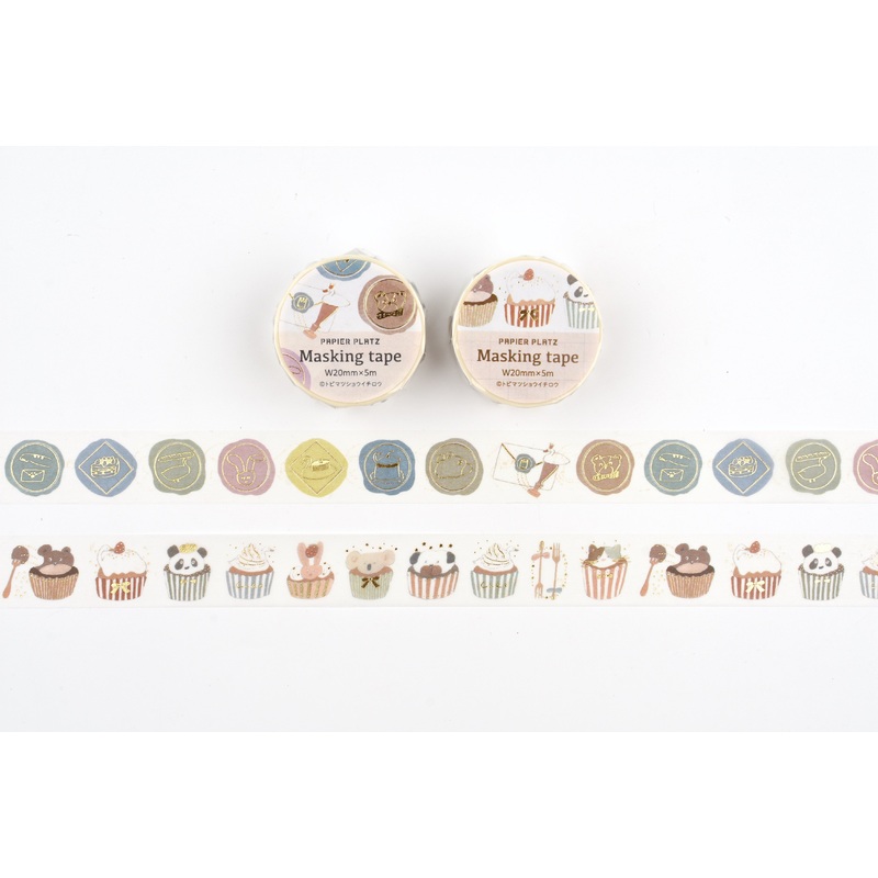 Papier Platz x Tobimatsu Shoichiro Masking Tape Glittering Sealing Stamp