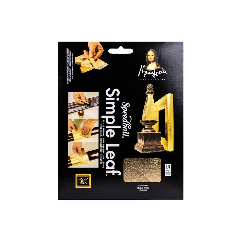 Simple Leaf, 18 Sheet Pack Gold