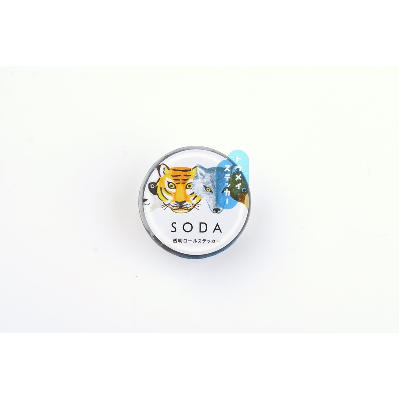 SODA Transparent Masking Tape – Stickers Roll – 20mm – Zoo
