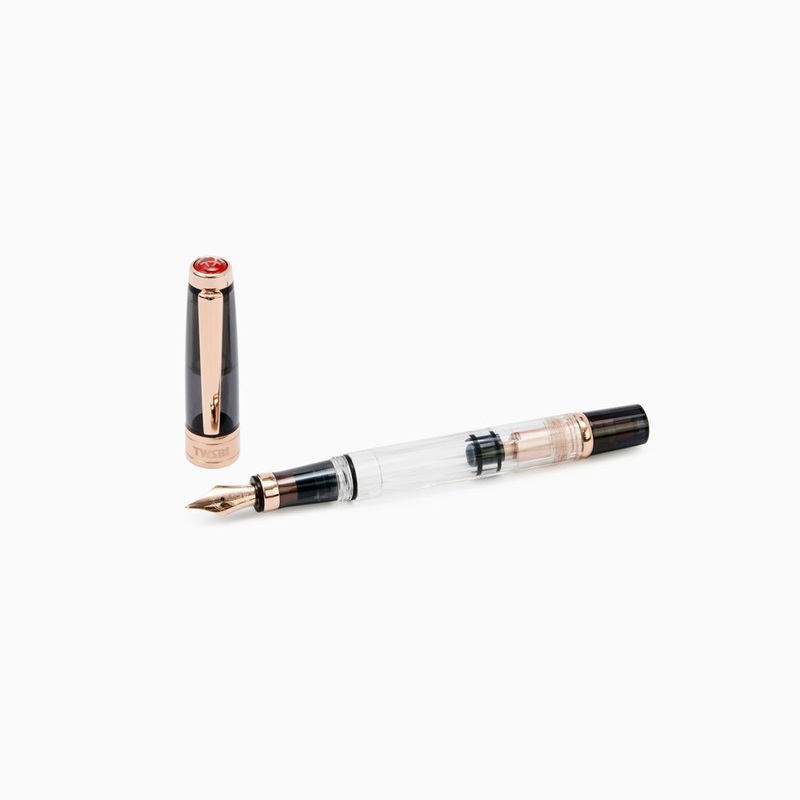 TWSBI Diamond 580 Smoke Rose Gold Fountain Pen – M (Medium Nib)