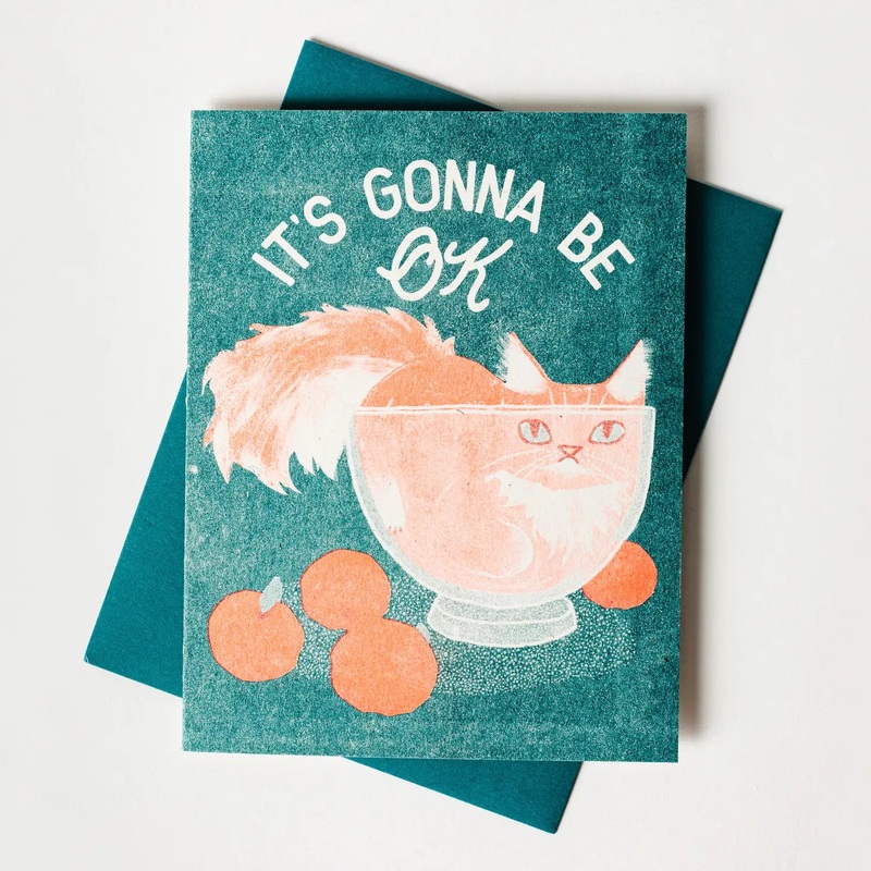 Bromstad Printing Co. Risograph Card – It’s Gonna Be Ok