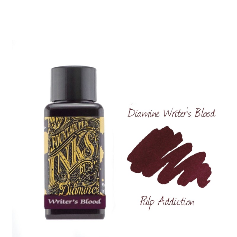 Diamine Fountain Pen Ink – Writer’s Blood 30ml Bottle