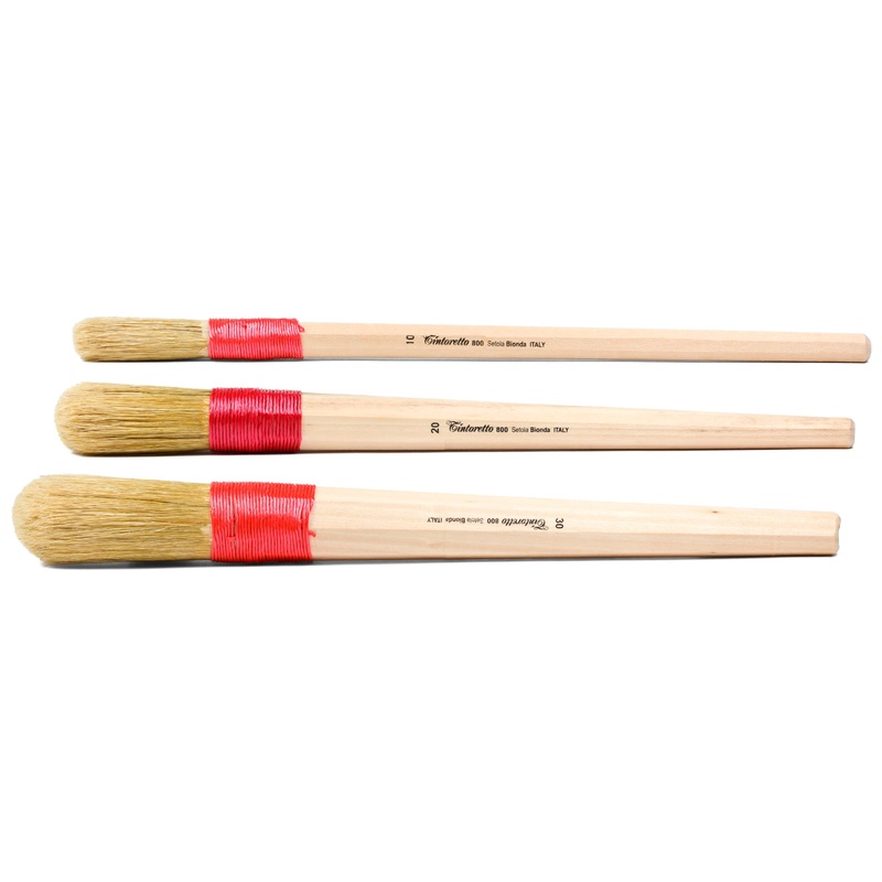 Muccino Bristle Brushes, Series 800 #10 (2″ long bristles)