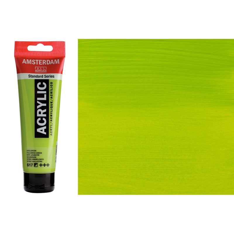 Amsterdam Standard Acrylic Colors, 120 mL, Yellowish Green