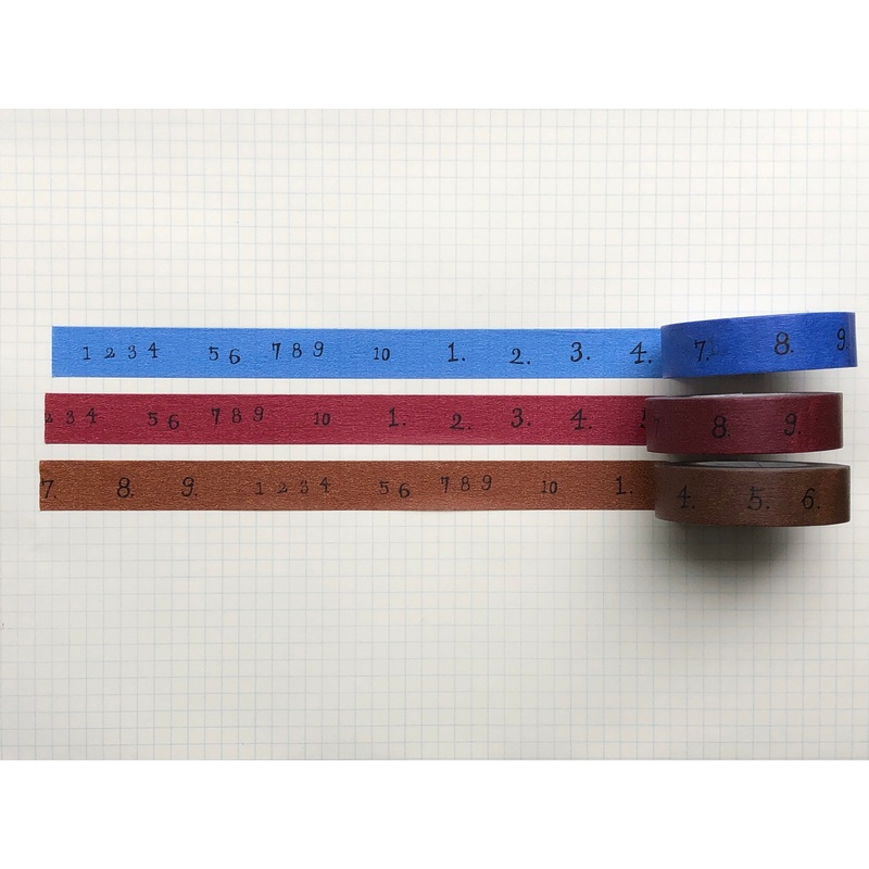 Classiky – Yoko Inoue Number Masking Tape – Set of 3