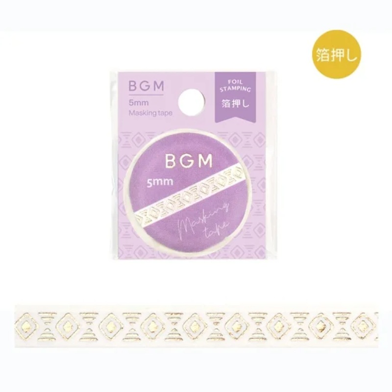 BGM Slim Washi Tape – Mystery Pattern