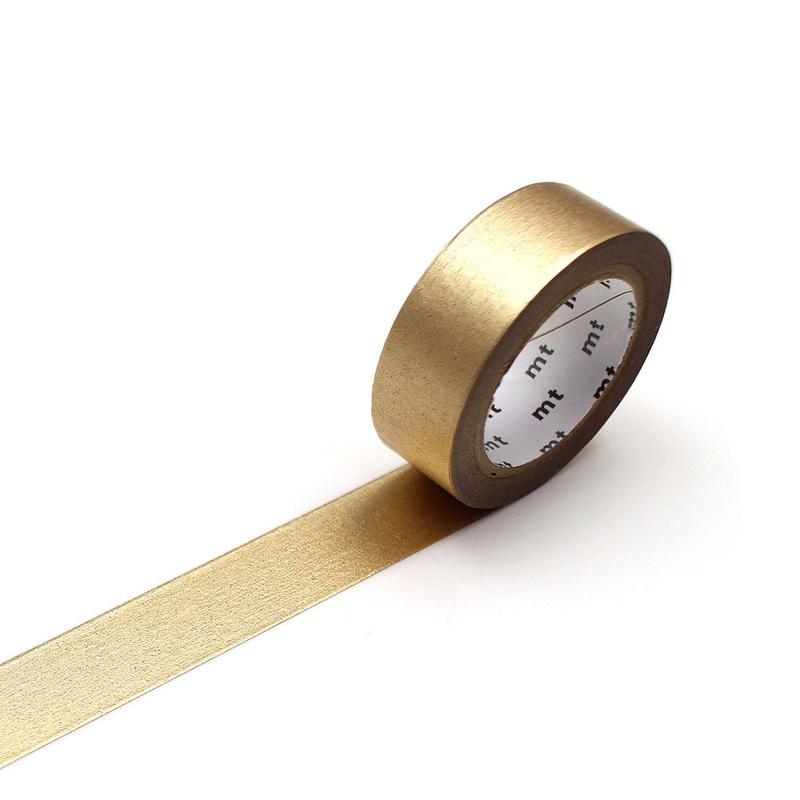 High Brightness Champagne Gold Washi Tape Single Roll