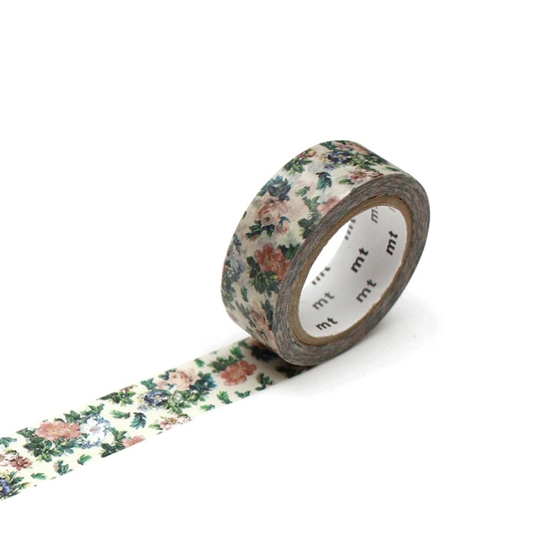 Mini Flower Botanical Art Washi Tape Single Roll