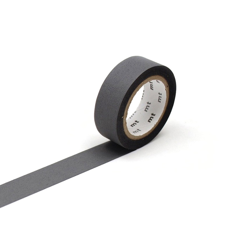 Matte Gray Washi Tape Single Roll