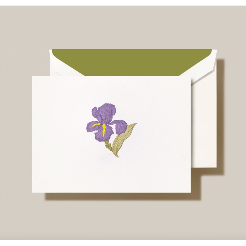 Crane Iris Note (10 ea)