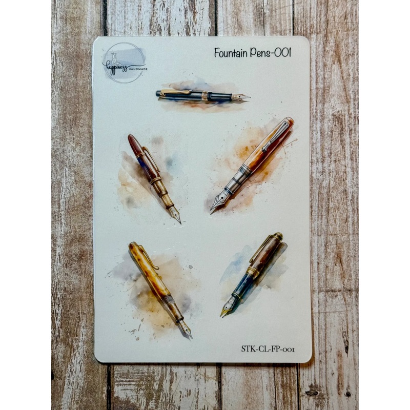 Happiness Handmade – Fountain Pen Sticker Sheet 001