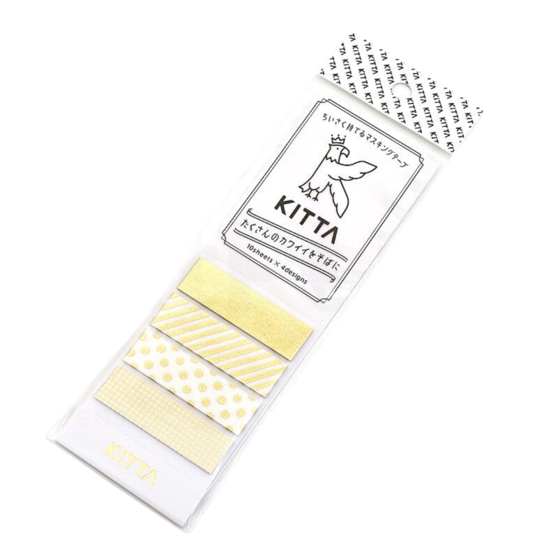Kitta Washi Tape – Gold Mix