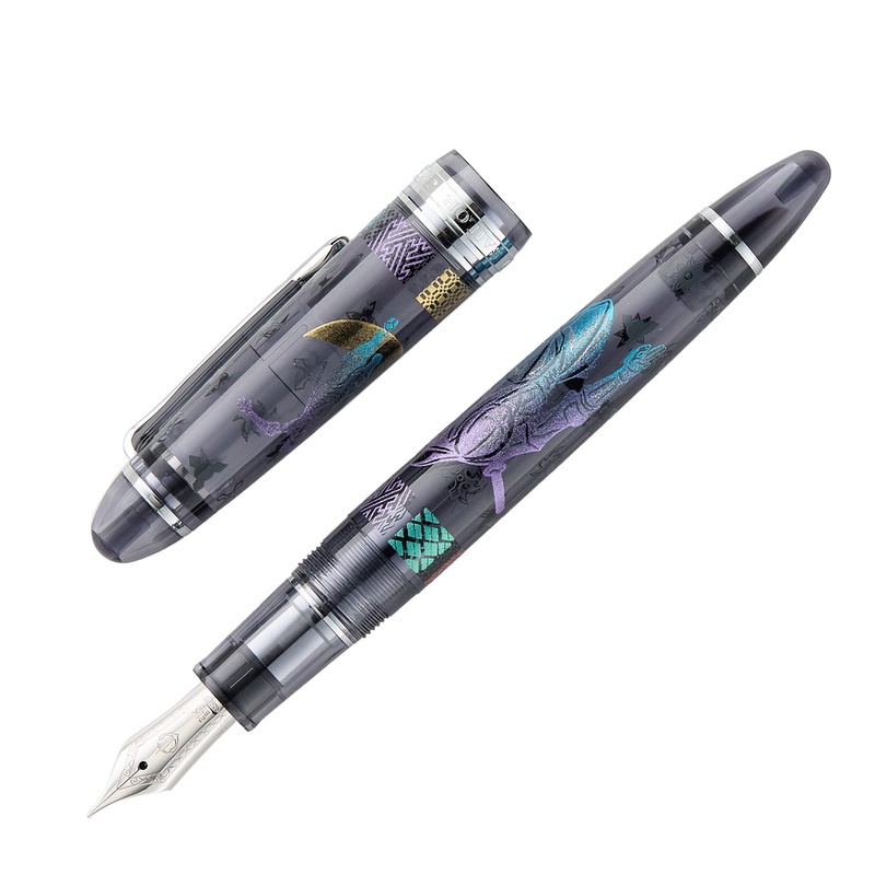 Sailor 1911L Ninja Maki-e Fountain Pen – Tsuki Medium Fine