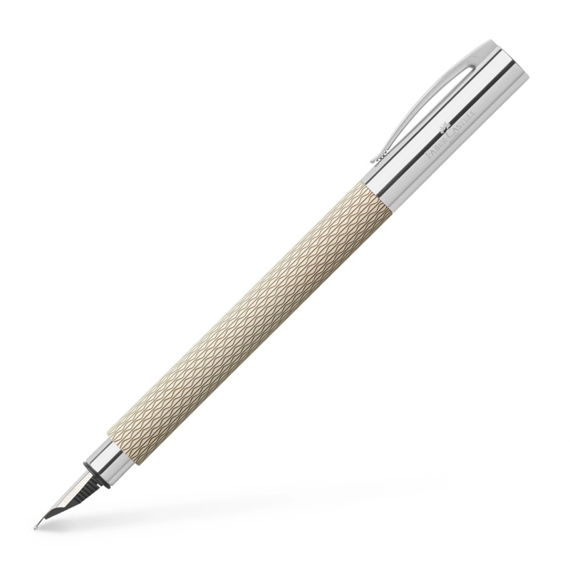 Faber-Castell Ambition OpArt White Sand – Fountain Pen Medium