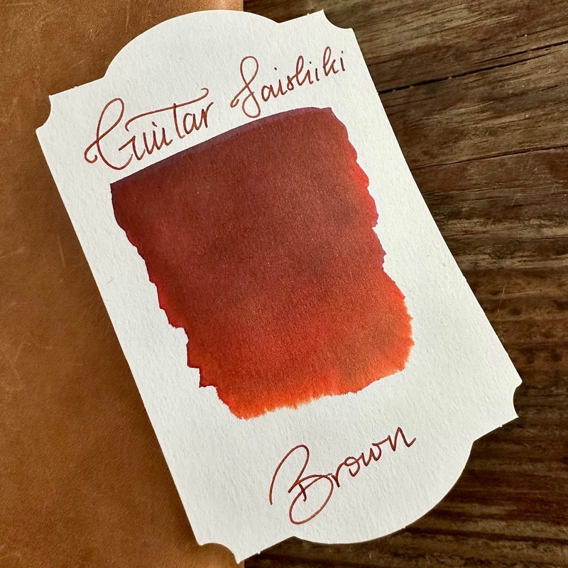 Guitar Saishiki Fountain Pen Ink – Brown