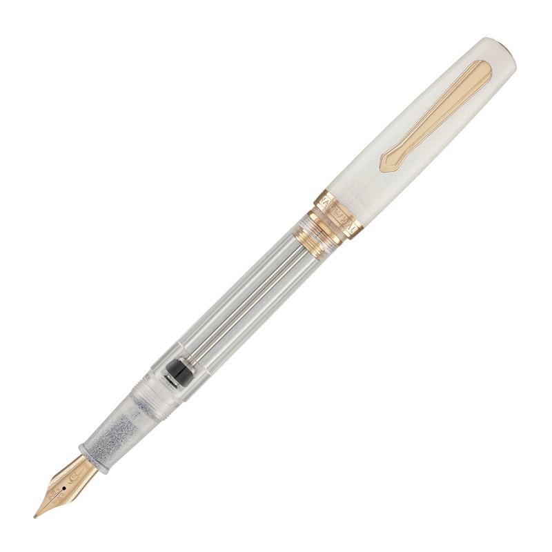 Nahvalur Original Plus Fountain Pen in Matira Quartz Double Broad