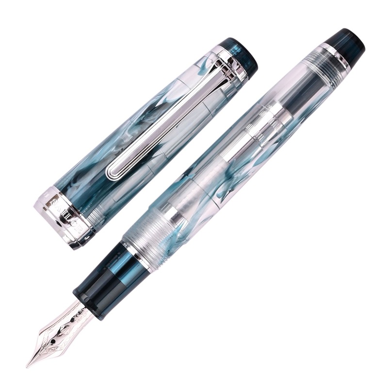 Sailor Professional Gear Slim Veilio Fountain Pen – Blue Green CT (Limited Production) Extra Fine
