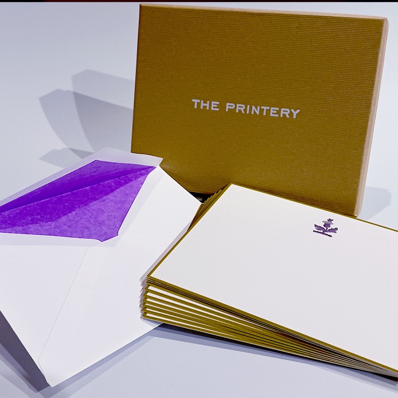 The Printery Engraved Cards – Thistle (10ct.)