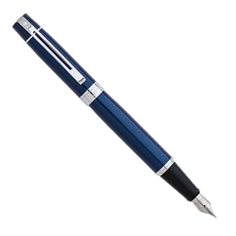 Sheaffer 300 Blue Lacquer Chrome Trim – Fountain Pen M