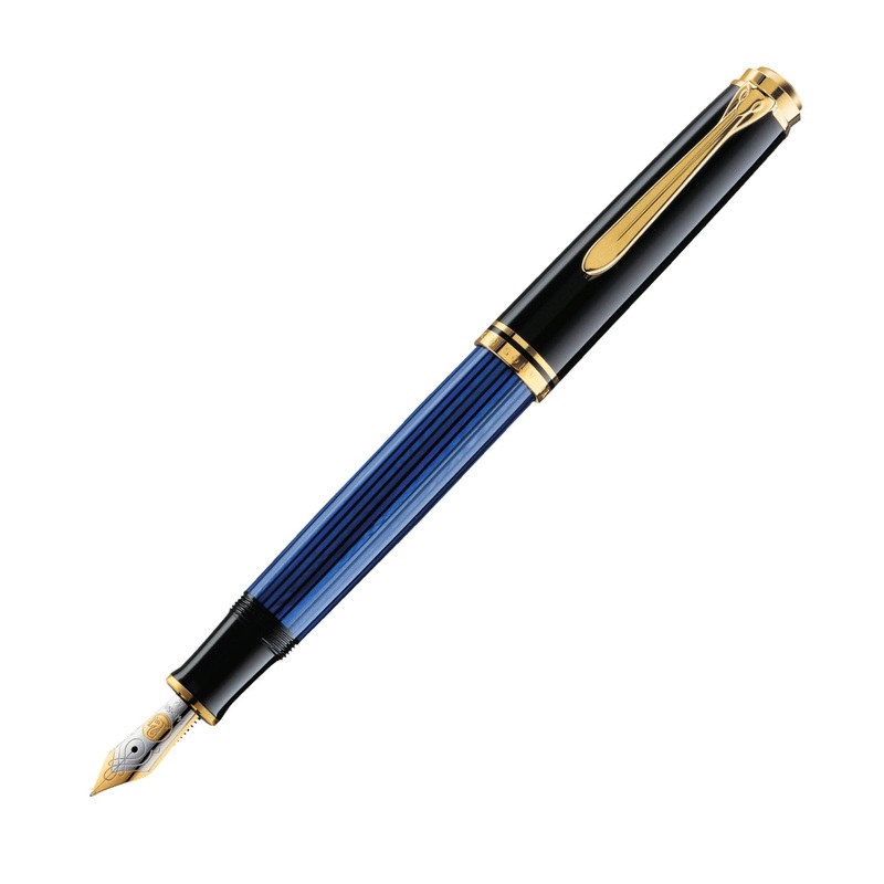 Pelikan M400 Fountain pen Souvern Black-Blue F 994939