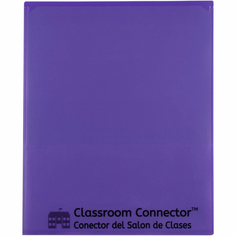 C-Line Classroom Connector Letter Report Cover – 8 1/2″ x 11″ – 2 Internal Pocket(s) – Purple – 25 / Box