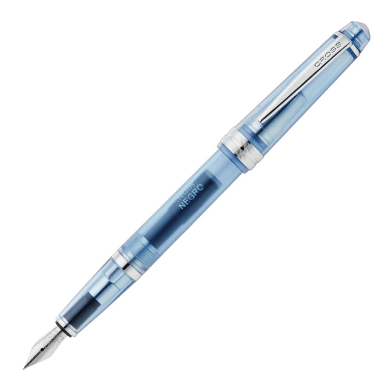 Cross Bailey Light Fountain Pen – Translucent Navy Blue CT Extra Fine