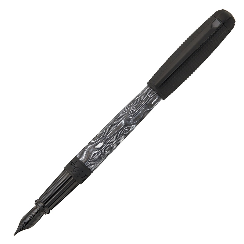 S.T. Dupont Line D Large Carbon Fountain Pen – Dark Storm Extra-Fine
