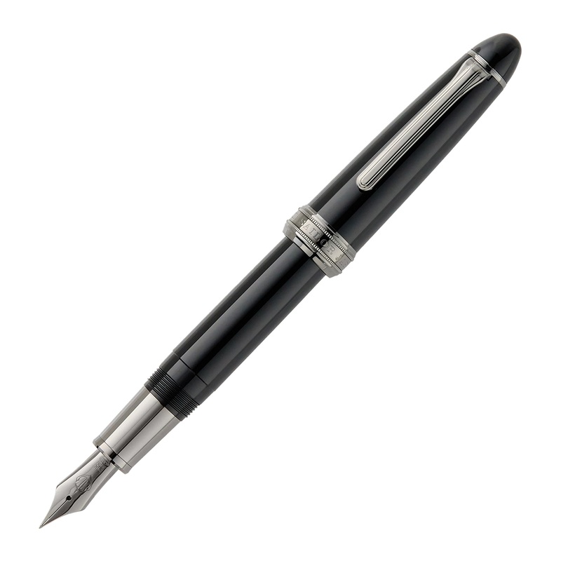 Sailor 1911L Naginata Togi Fountain Pen – Black/Black Medium Fine