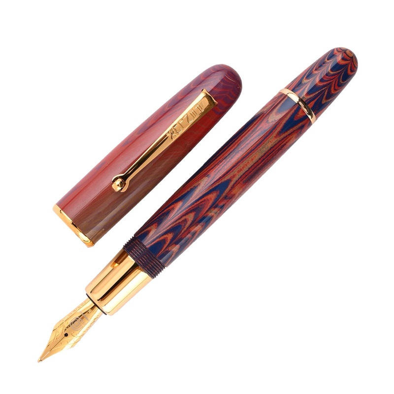 Penlux Elite Ebonite Fountain Pen – Sunset GT Fine