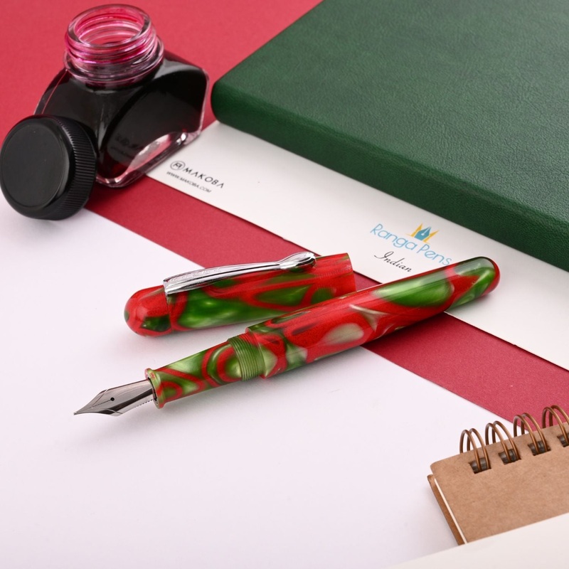 Ranga 4C Acrylic Fountain Pen – Poinsettis CT Extra Fine