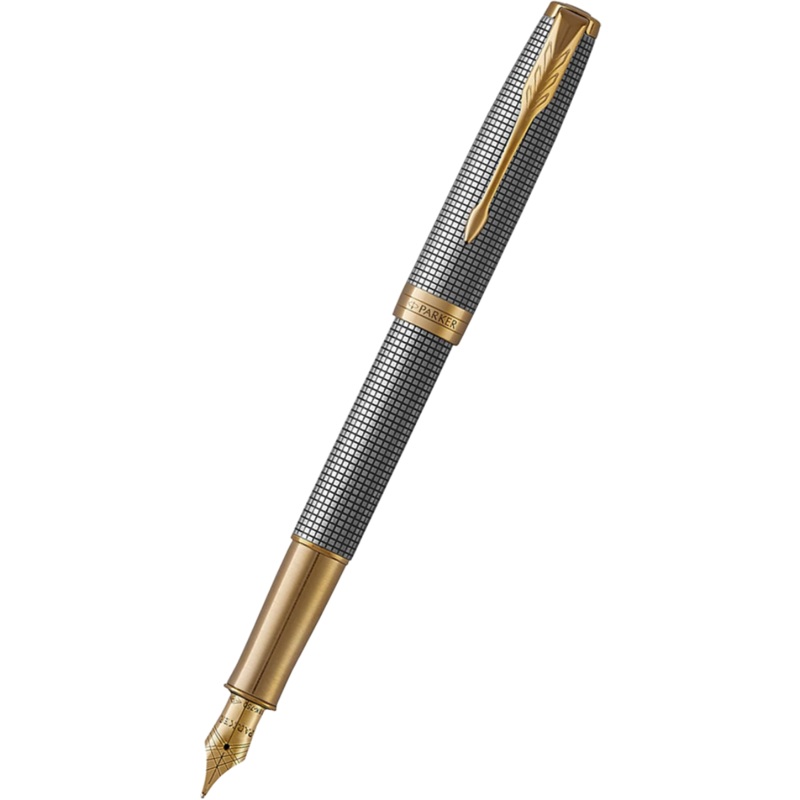 Parker Sonnet Prestige Cisele with Gold Trim Fountain Pen – 18K Fine