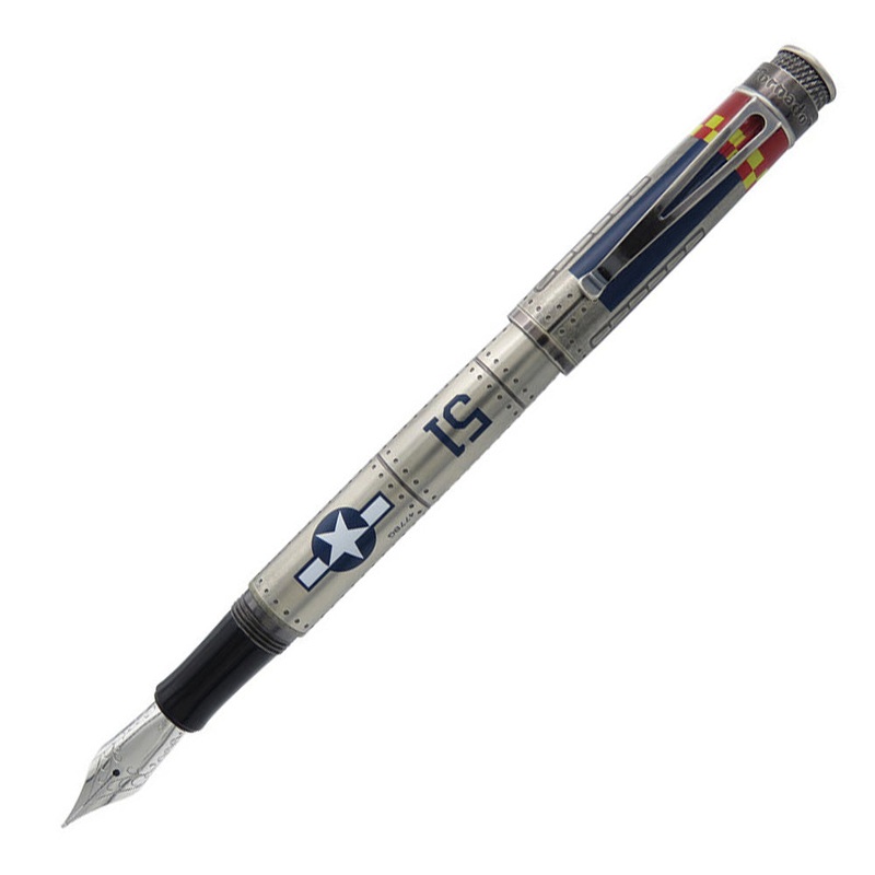 Retro 51 Tornado Fountain Pen – P-51 Mustang (Vintage Metalsmith) Medium