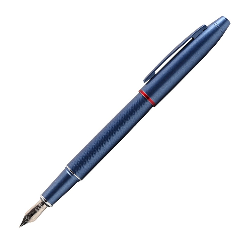 Scrikss Noble 35 Fountain Pen – Metallic Blue PVD Medium
