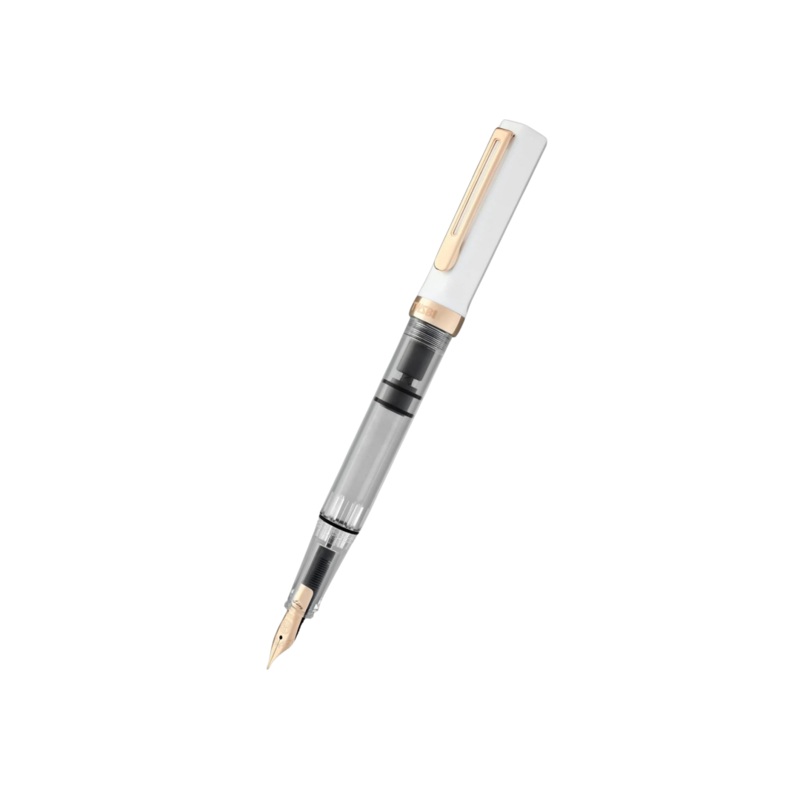 TWSBI ECO Fountain Pen – White with Rose Gold Trim EF