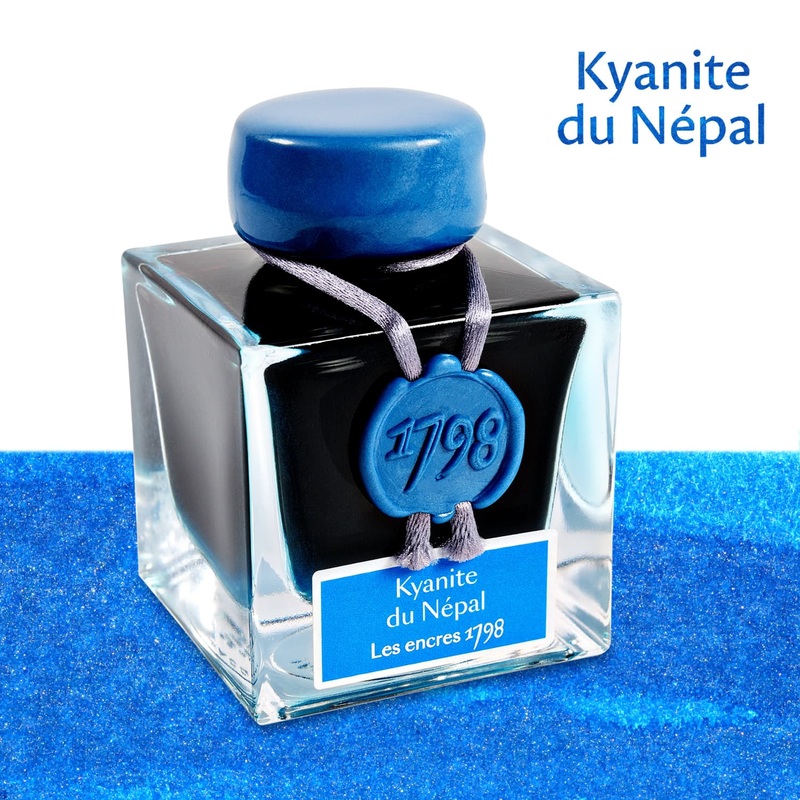 J. Herbin 1798 Bottled Fountain Pen Ink in  Kyanite du Nepal – 50 mL