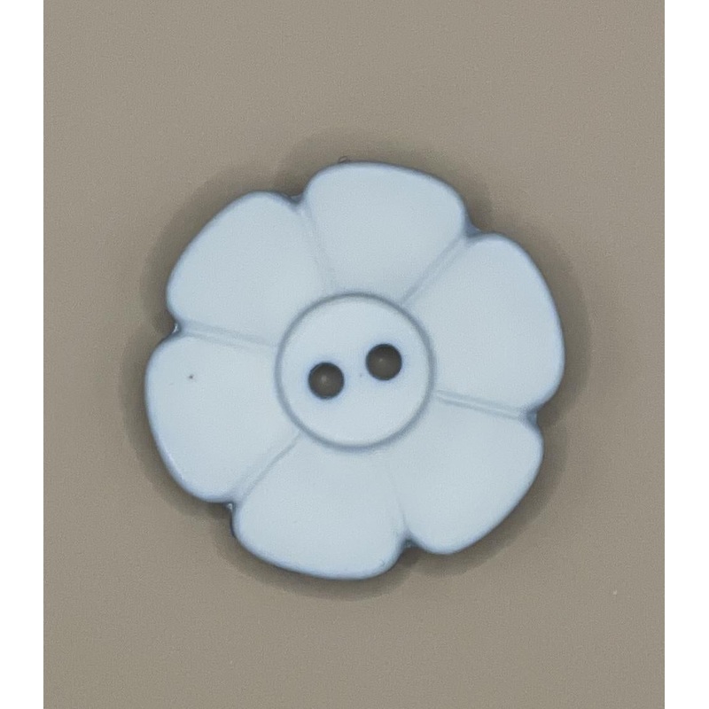 Button-Light Blue Flower 1.25