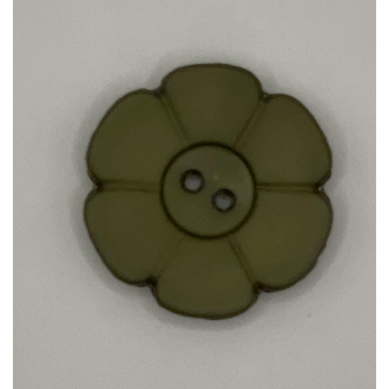 Button-Olive Flower 1.25