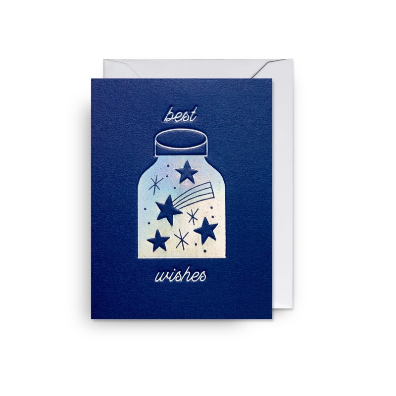 Best Wishes Jar Mini Card