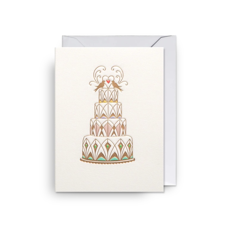 Ornate Wedding Cake Mini Card